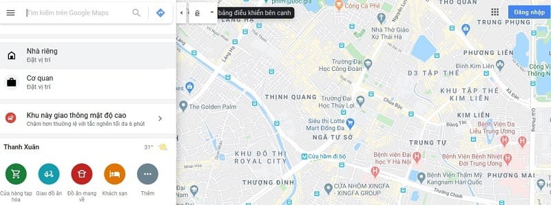 Kết quả tìm kiếm vị trí bạn cần trên bản đồ Kết quả tìm kiếm vị trí trên Google Maps