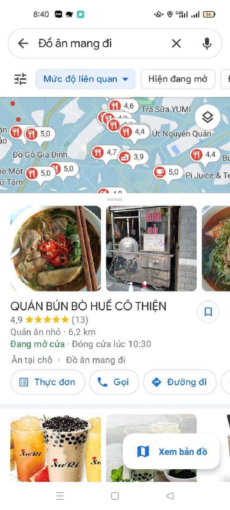 Tìm hệ thống các nhà hàng đặt đồ mang đi Tìm các nhà hàng đặt đồ mang đi
