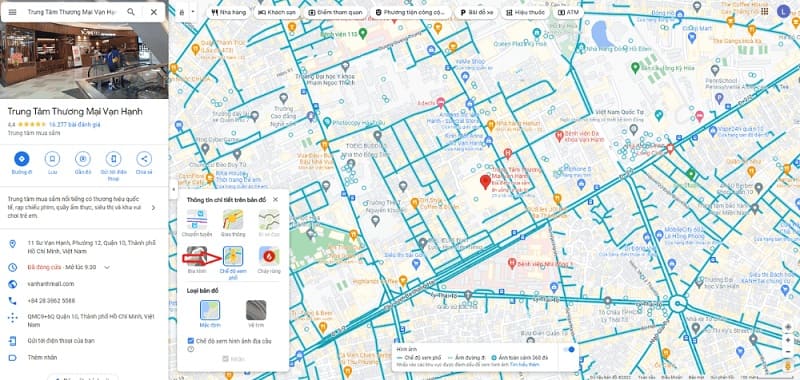 Chế độ xem phố trên Google Map Chế độ xem phố tiện ích trên Google Map